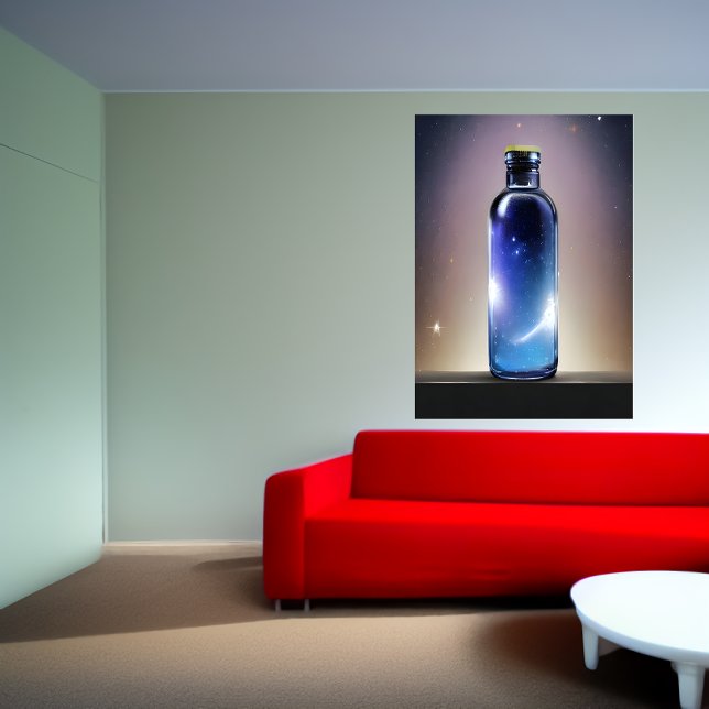 Une galaxie en bouteille | AI Art Poster (Créateur téléchargé)