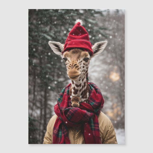 Une girafe de Noël (Devant)
