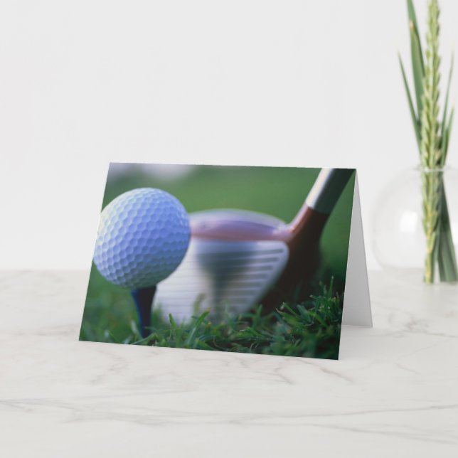 Une grande carte de golf pour profiter (Devant)