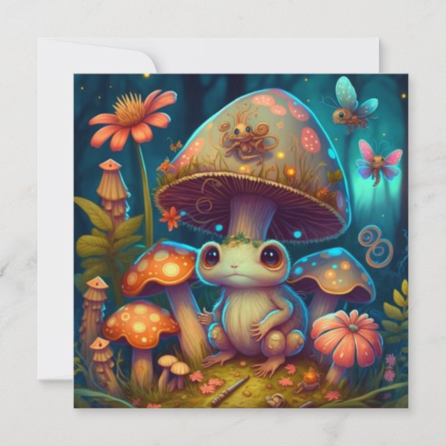 Une grenouille à champignons magiques (Devant)