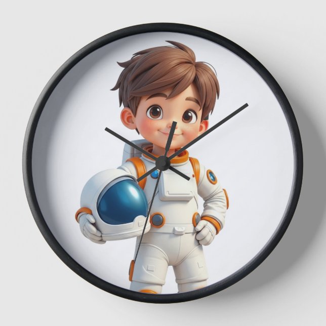 Une horloge d'astronaute garçon (Recto)