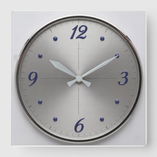 Une horloge murale moderniste à cadran de couleur  (Recto)