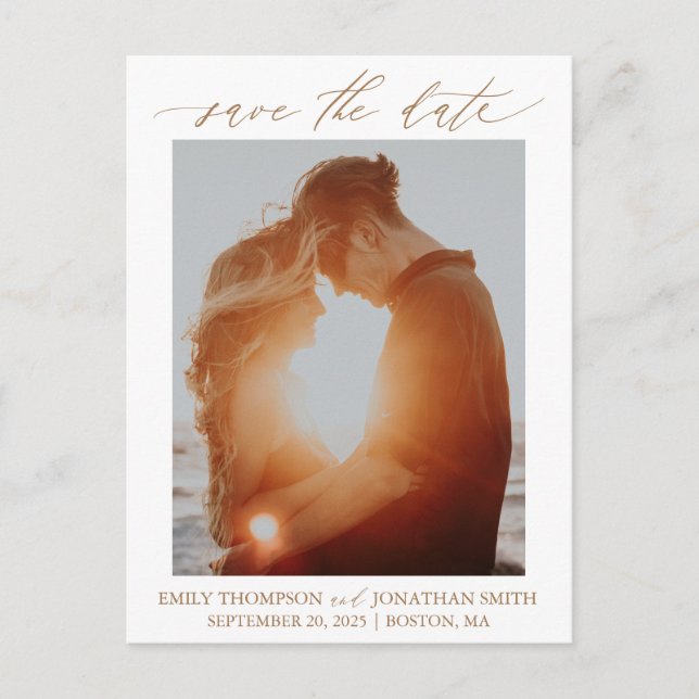 Une image Enregistrer la carte postale Date en Or (Devant)