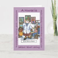 Une infirmière est... une carte