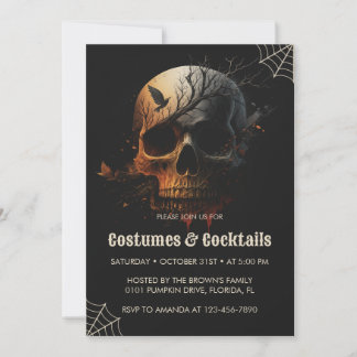 Une invitation à Halloween éffrayante