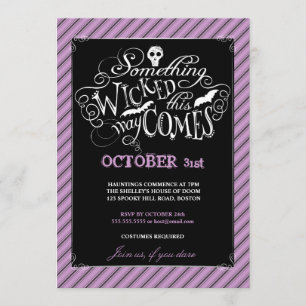 Une Invitation À La Fête D'Halloween