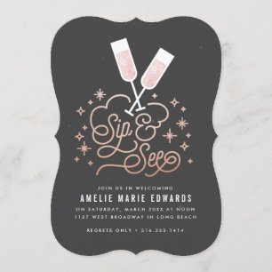 Une invitation à la petite sip et à la vue rose