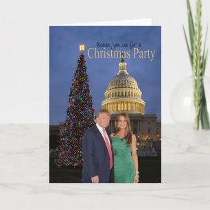 Une invitation à Noël de Donald et Melania