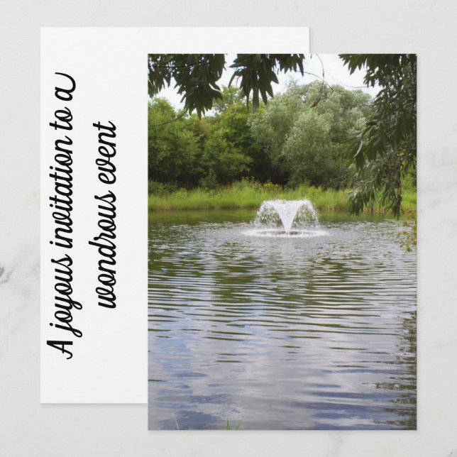 Une invitation à tout faire pour votre événement (Devant / Derrière)