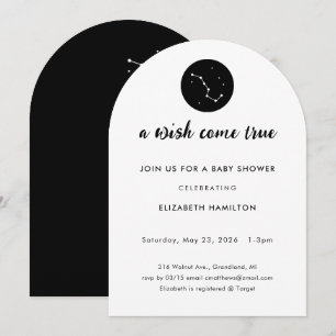 Une invitation à une Baby Shower pour une Grande O