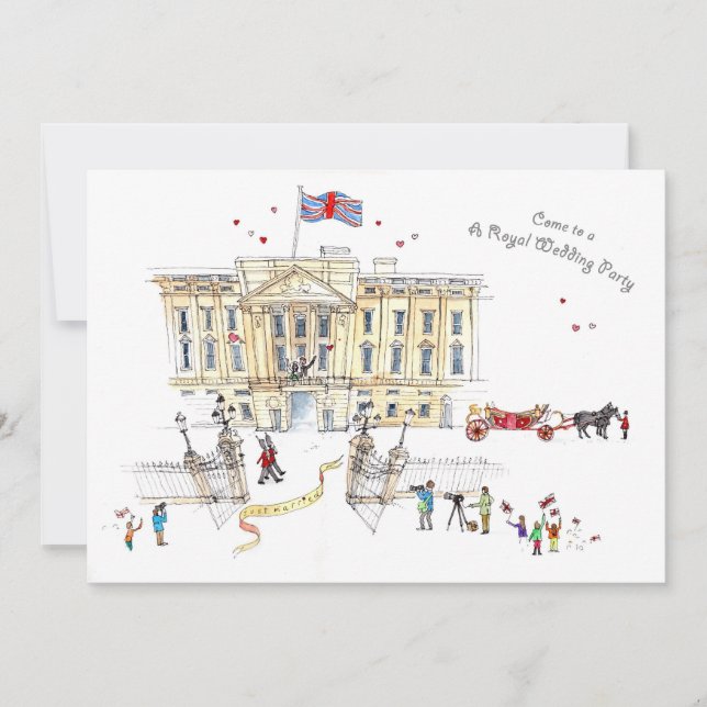 Une invitation à une fête de mariage royal (Devant)