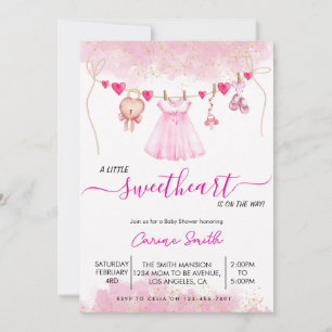 Une invitation à une fête prénatale pour une petit