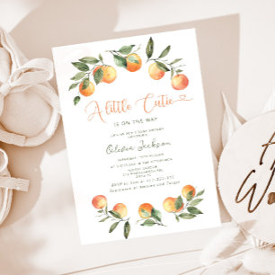 Une invitation au baby shower Little Cutie