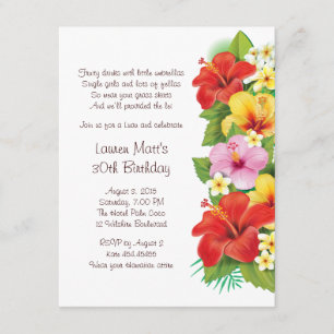 Une invitation chic de partie de Luau