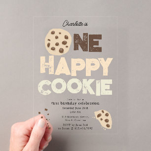 Une invitation Cookie Happy pour un 1er anniversai