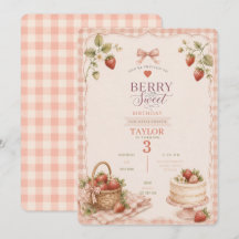 Une invitation d'anniversaire à la douceur des bai