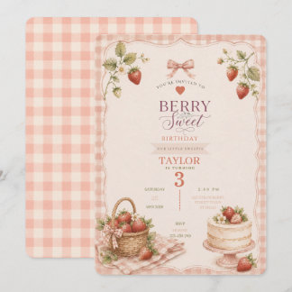 Une invitation d'anniversaire à la douceur des bai