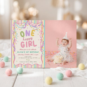 Une invitation d'anniversaire colorée et amusante 
