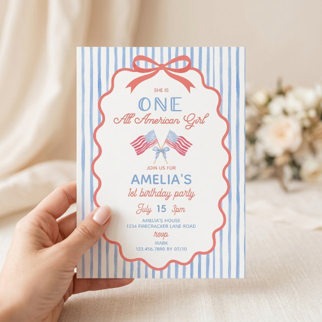 Une invitation d'anniversaire pour une fille tout  (Créateur téléchargé)