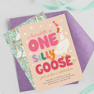 Une invitation d'anniversaire pour une oie idiote,