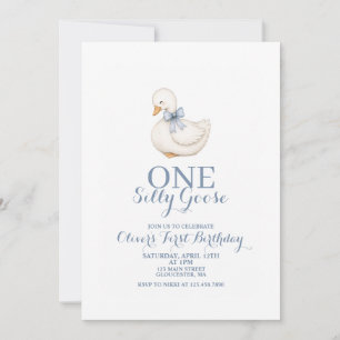 Une invitation d'anniversaire vintage Daisy Une Oi