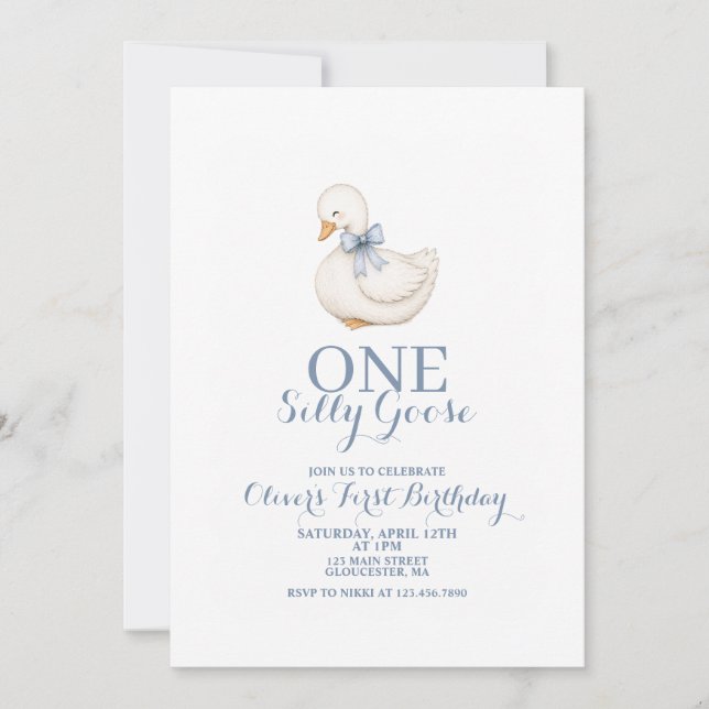 Une invitation d'anniversaire vintage Daisy Une Oi (Devant)