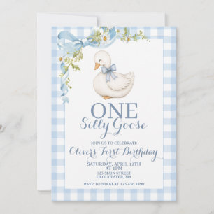 Une invitation d'anniversaire vintage One Silly Go