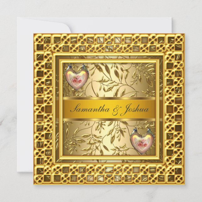 Une invitation de mariage élégante et populaire do (Devant)