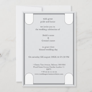 Une invitation de mariage luxueuse et élégante