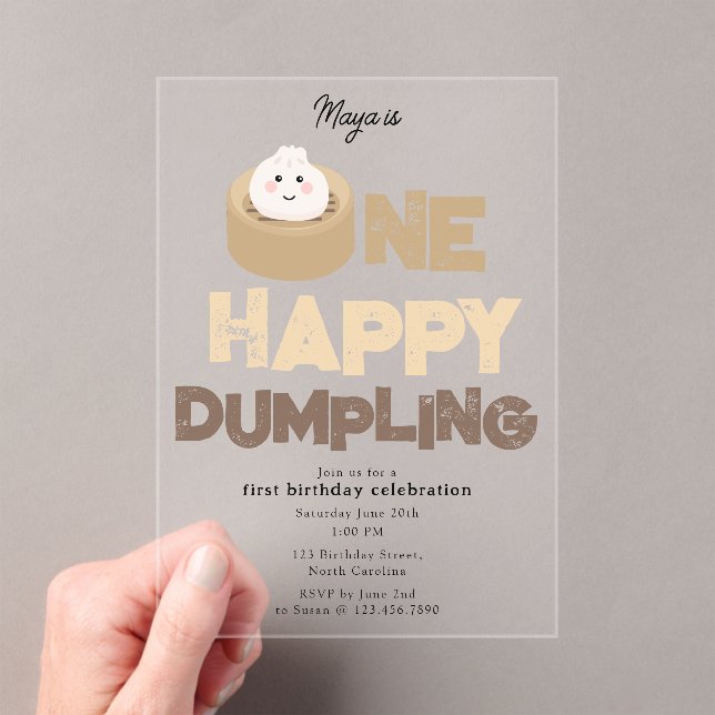 Une invitation joyeuse de ravioli pour un 1er anni (In situ (ordinateur de poche))