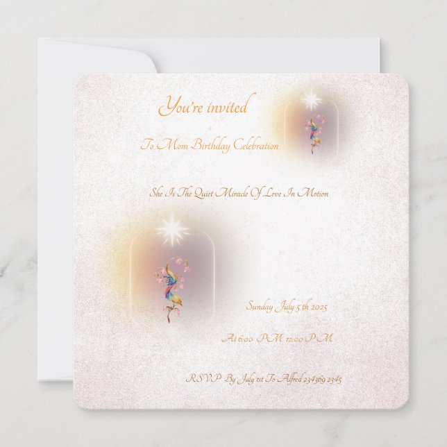 Une invitation magique à célébrer l’anniversaire d (Devant)