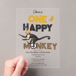 Une invitation mignonne pour le 1er anniversaire d