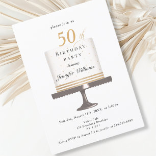 Une invitation moderne et élégante pour l'annivers