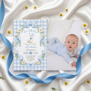 Une invitation photo d'anniversaire à l'arc-en-cie