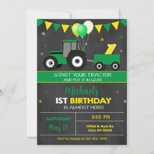 Une invitation pour le premier anniversaire du gar
