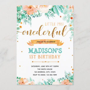 Une invitation pour un premier anniversaire