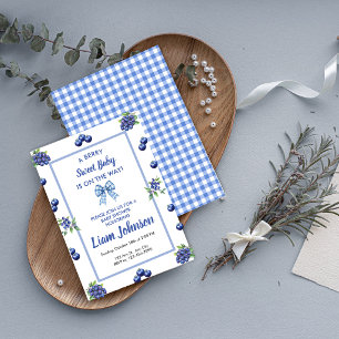 Une invitation pour une Baby Shower "A Berry Sweet