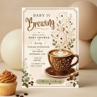 Une invitation pour une Baby Shower : Un bébé est