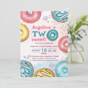 Une invitation vibrante pour un 2ème anniversaire
