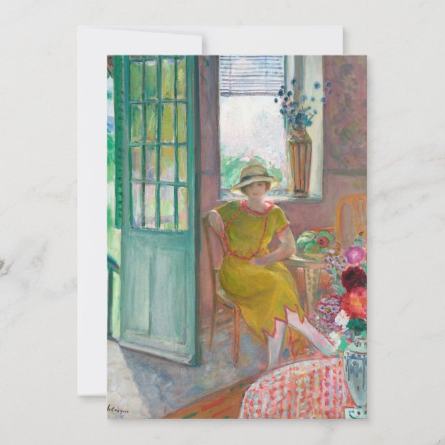 Une jeune femme dans un intérieur fleuri | Henri L (Devant)