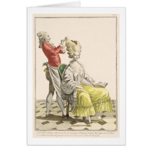 Une jeune femme dans un Peignoir avec son