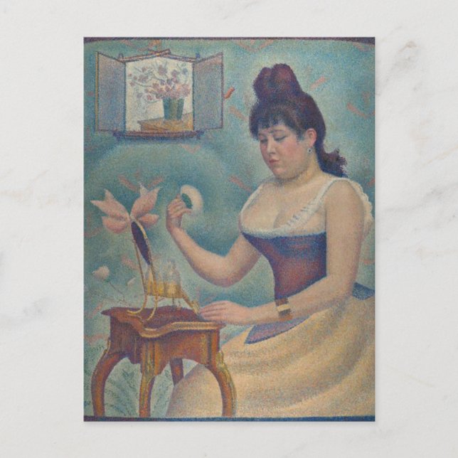 Une jeune femme se lave la chaudière par carte pos (Devant)