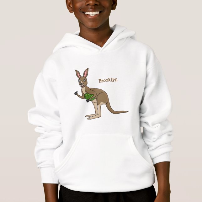 Une jolie illustration de kangourou australien (Devant)