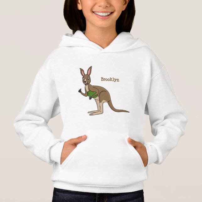 Une jolie illustration de kangourou australien (Devant)