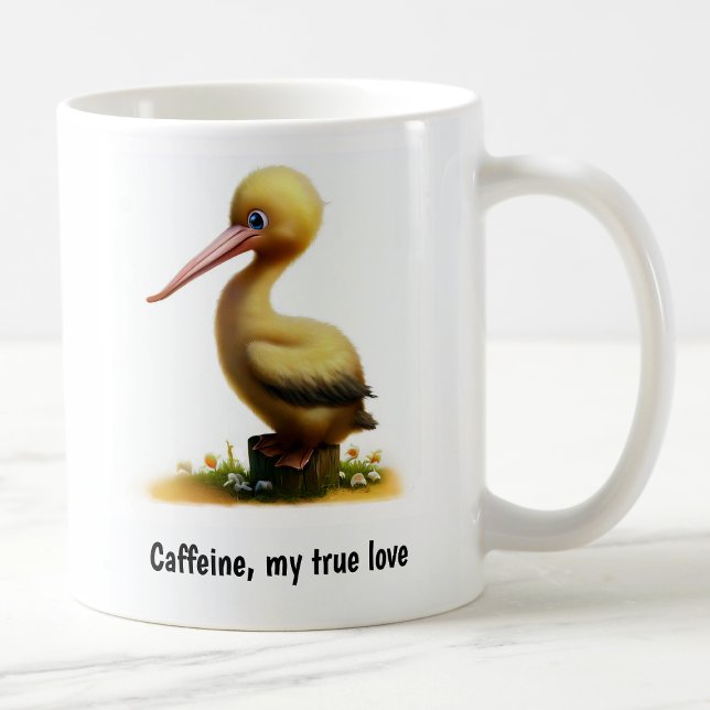 Une jolie Mug de café pélican peint en 3D (Créateur téléchargé)