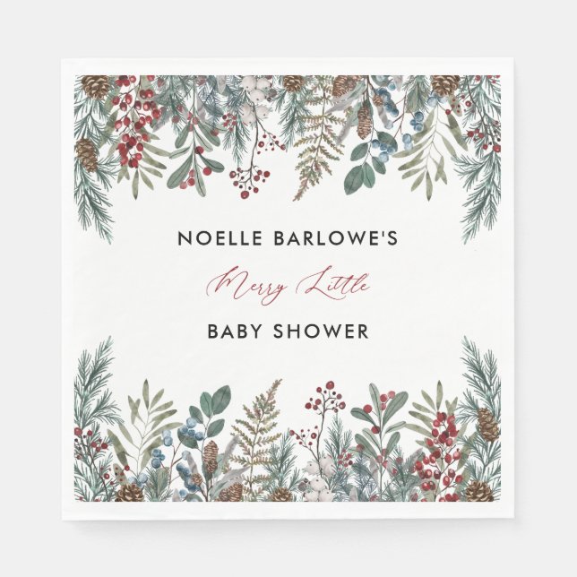 Une jolie petite serviette en papier Baby shower (Devant)