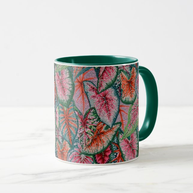 Une jolie tasse de Philip Jacobs Fabric Caladium (Devant droit)