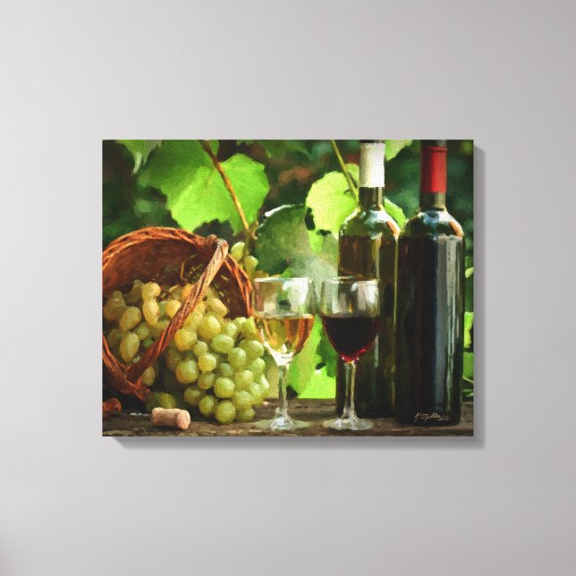 Une journée de dégustation de vin Toile enveloppée (Recto)