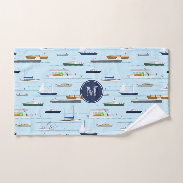 Une journée Sur la rivière lac côtier navigation d (Serviette à main)