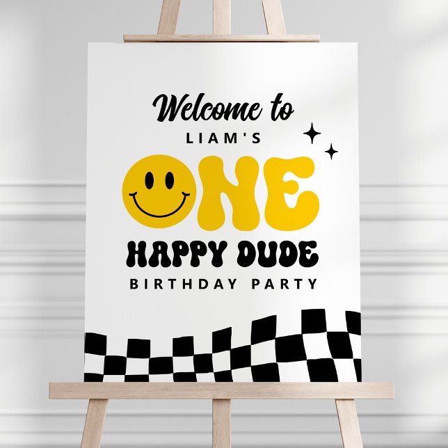 UNE joyeuse Affiche de bienvenue de fête d'anniver (Créateur téléchargé)
